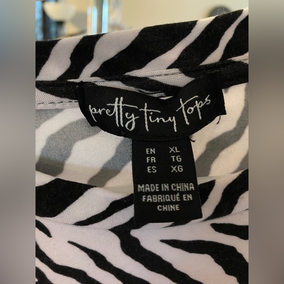 PRETTT LITTLE TOPS ZEBRA PRTINT BODH SUIT - Picture 4 of 5